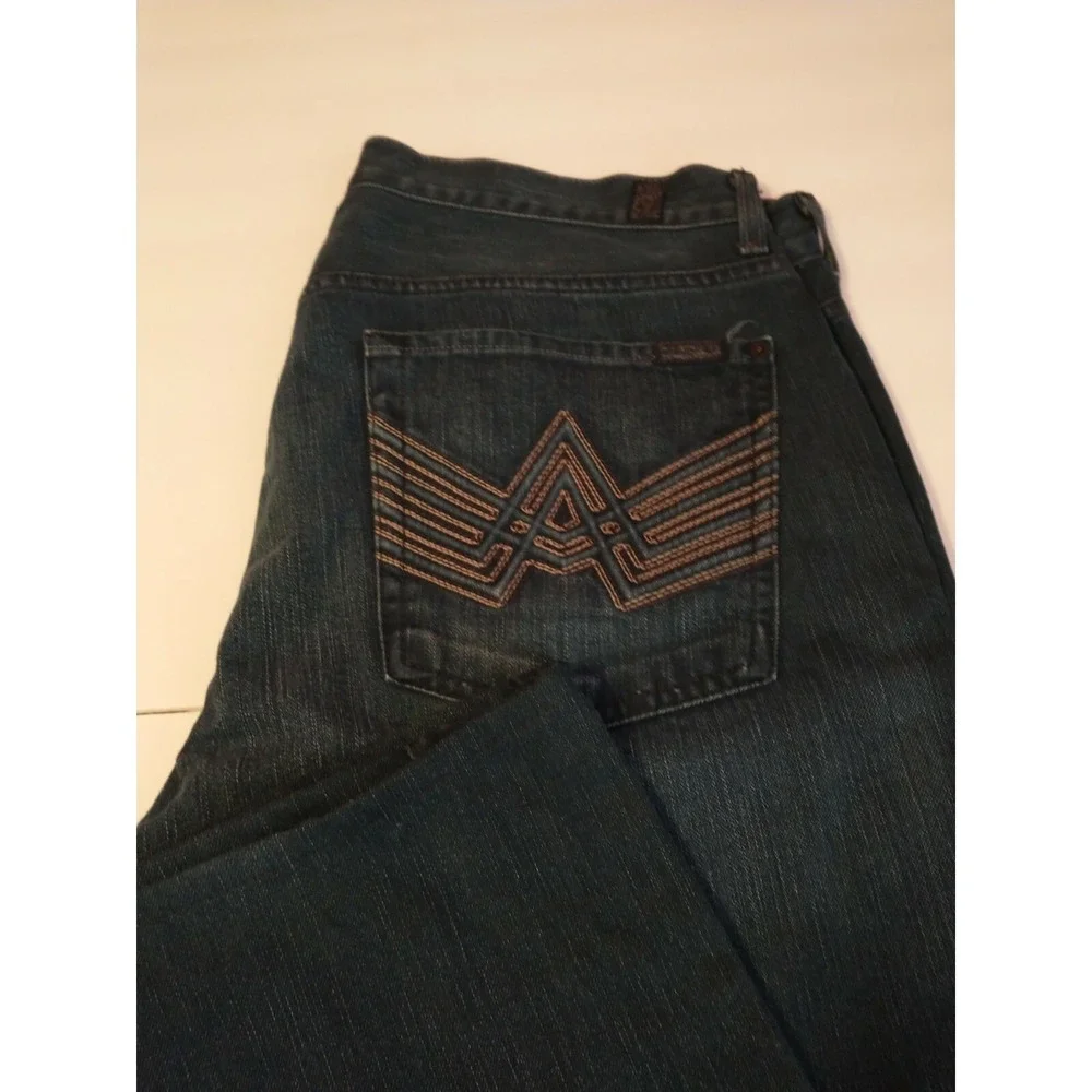 7 For Mankind Jeans A‎ Pocket Blue Relaxed 36x29